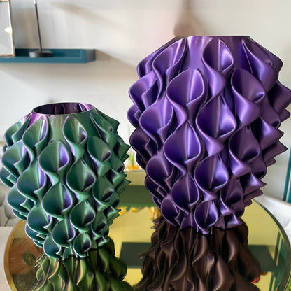 Vaso "Calle" Cangiante Bicolore Verde/Viola - 2 Misure