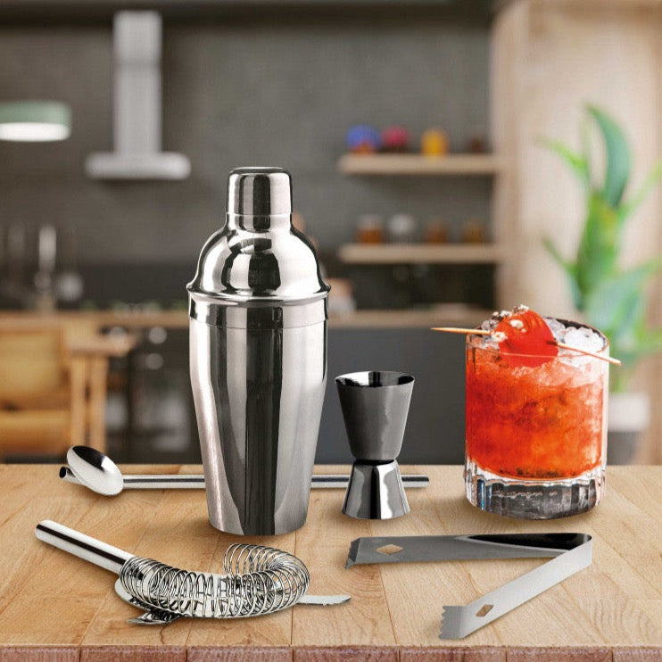 Cocktail Set con Shaker e Accessori Acciaio Inox - Brandani – Blanka Home