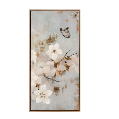 Set 3 Quadri in Stampa Serigrafica su Tela con Applicazioni - 50x100 (1Q266)