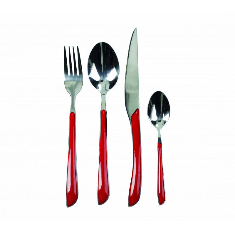 Set Posate Brandani Corallo 16pz - Acciaio Inox e ABS