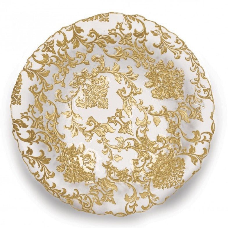 Piatto Centrotavola Oro 40cm - Brandani "Damasco Gold"