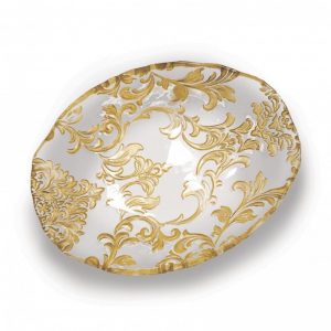Coppetta Decorata Oro 21 cm - Brandani "Damasco Gold"