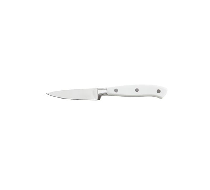 Ceppo Bianco con 5 Coltelli Inox Forgiati in Colori Assortiti - BRANDANI