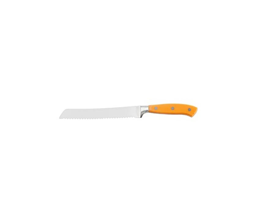 Ceppo Bianco con 5 Coltelli Inox Forgiati in Colori Assortiti - BRANDANI