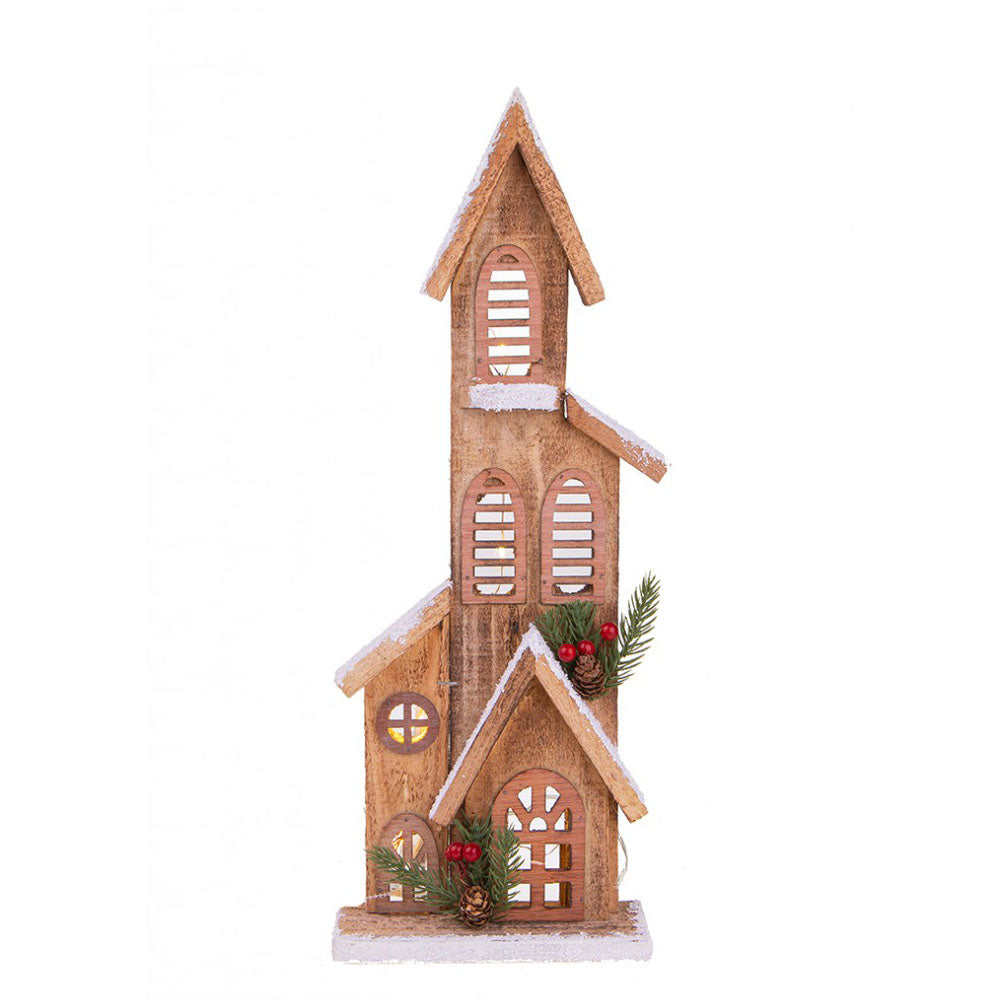 Baita 3 Piani in Legno con Luci Led - Brandani