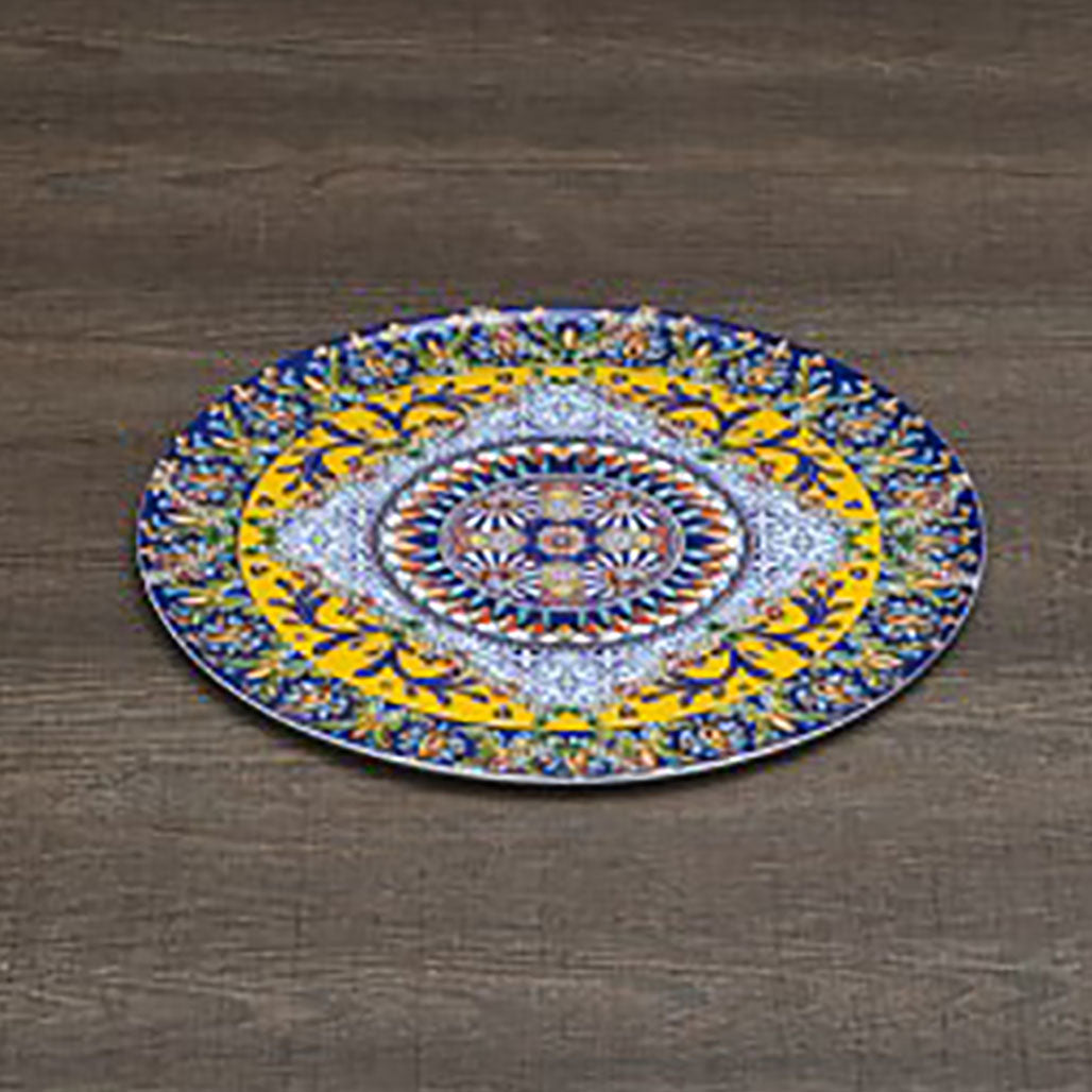 Piatto Torta in Porcellana 32cm - “Trinacria” di Henriette