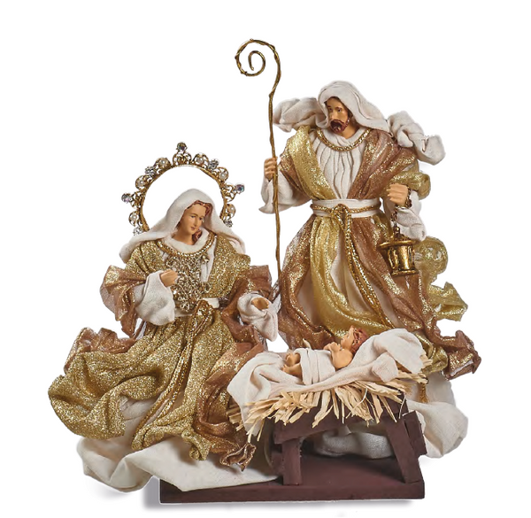 Natività in Resina e Stoffa Oro - Henriette – Blanka Home