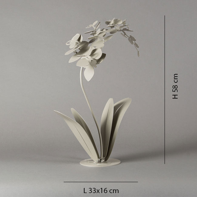 Pianta Decorativa in Metallo - Orchidea di Arti e Mestieri – Blanka Home