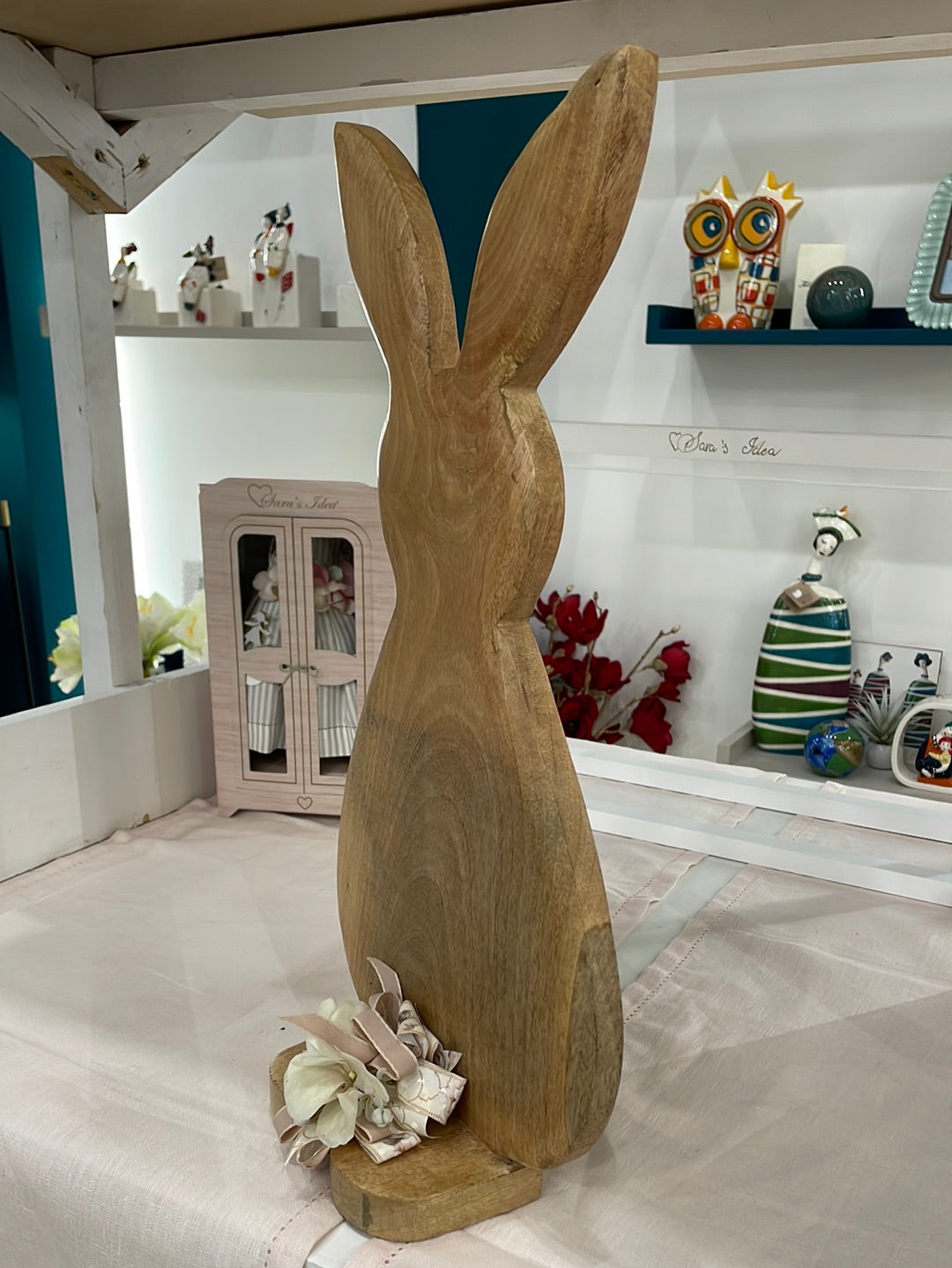 Figura di Coniglio Pasquale in Legno - EGO – Blanka Home