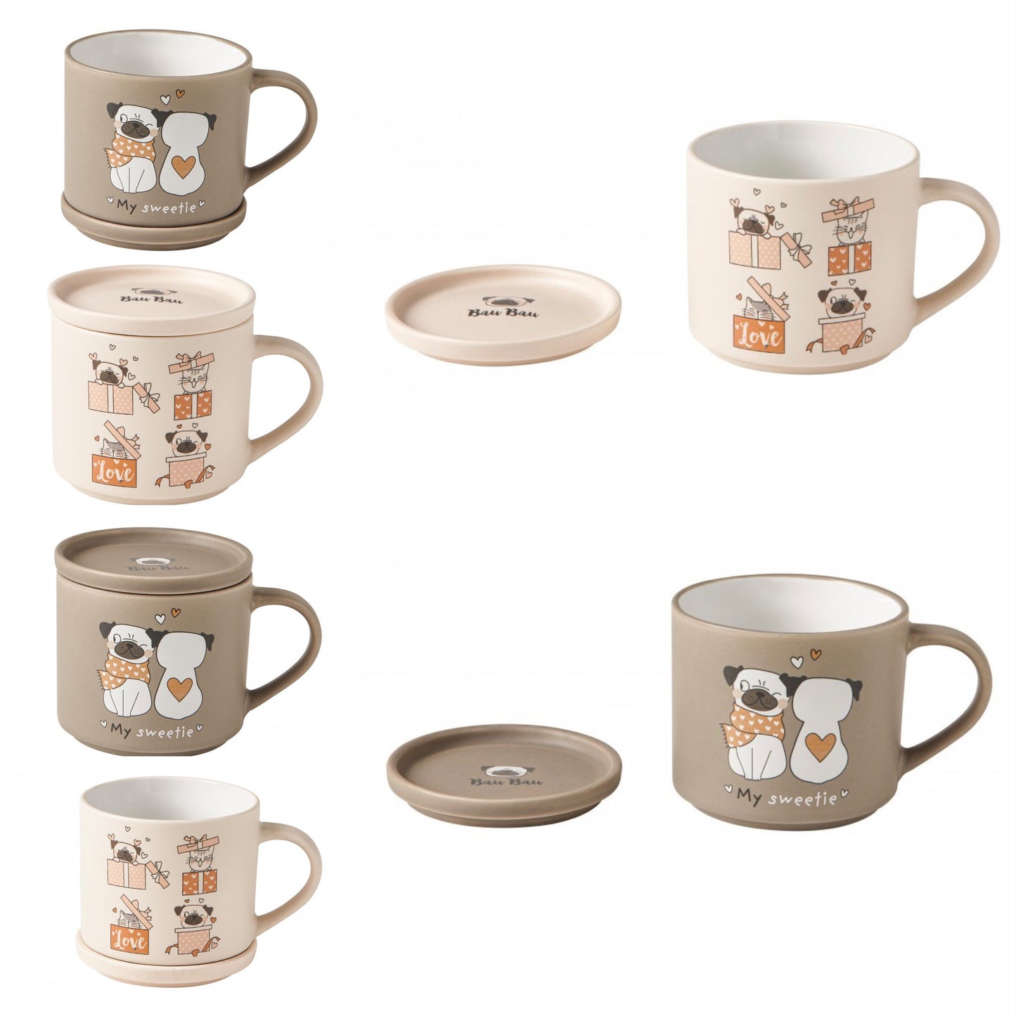 Set 2 Tazze Mug “Cani” Brandani